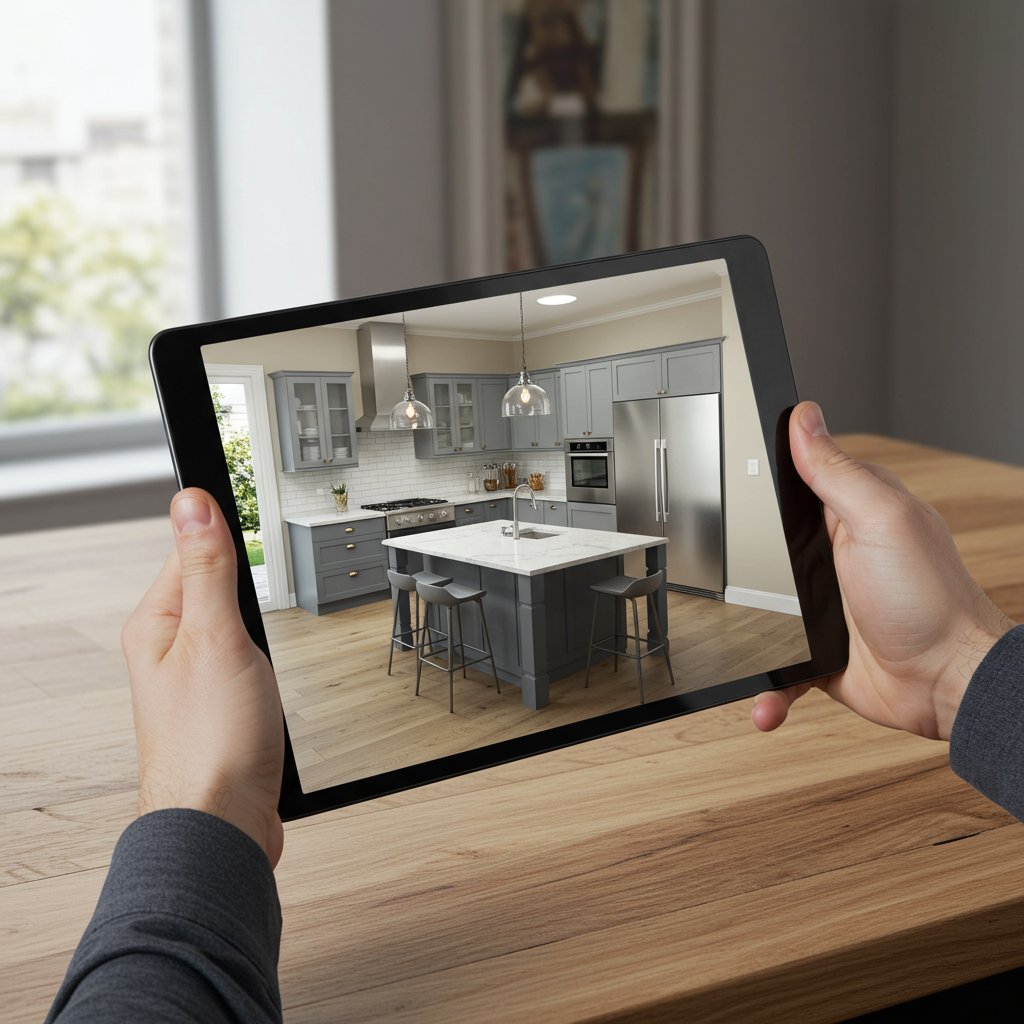 Interactive 3D kitchen planner